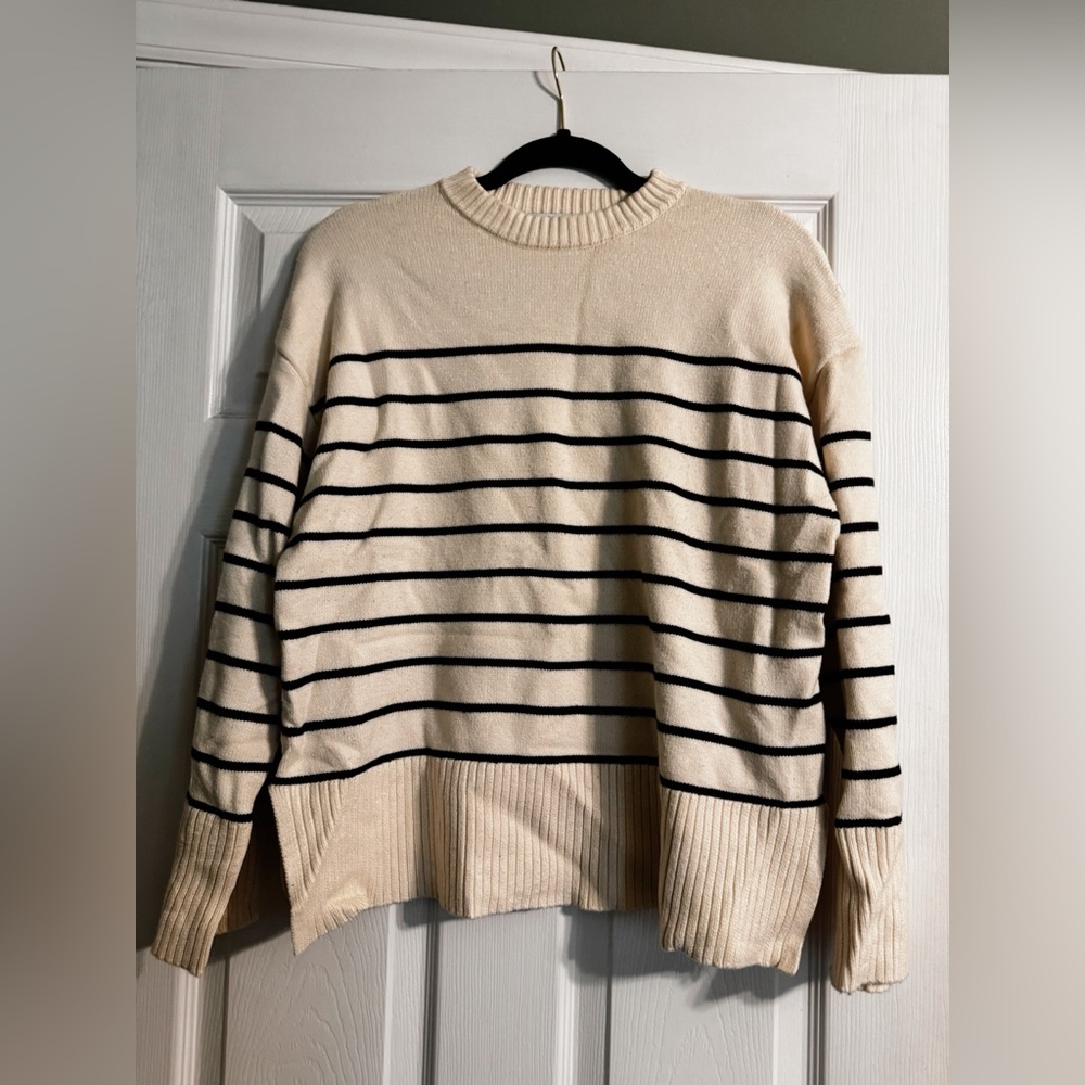 Zara Striped Pullover Sweater